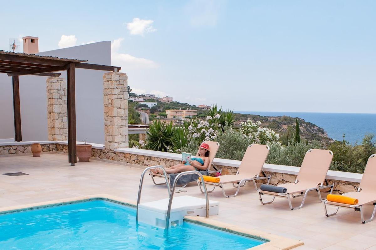 Karena Seaview Villa Gerani Chanion Eksteriør billede
